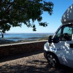Lily the camper bij uitzicht in Porutgal