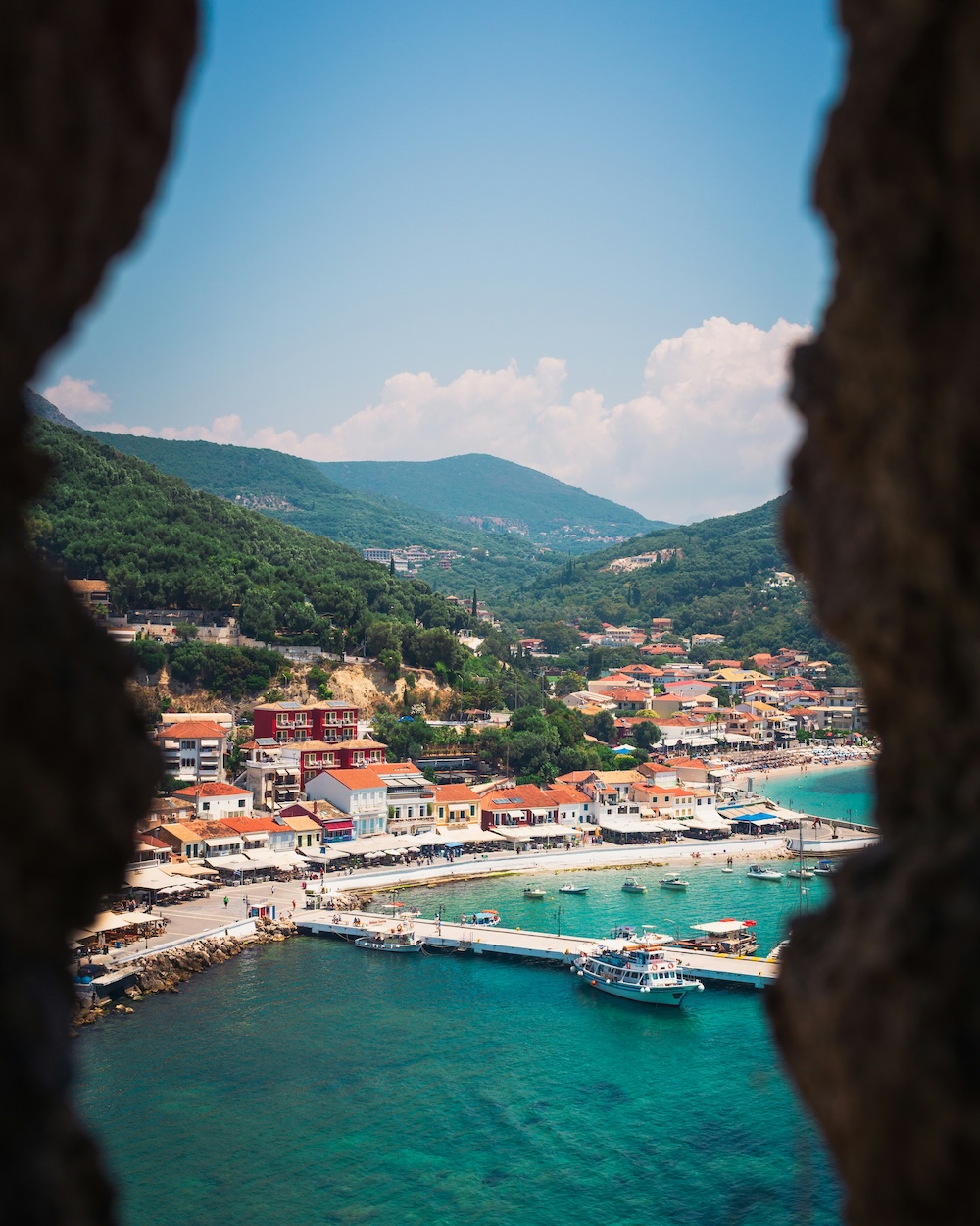Parga haven, West-Griekenland Parga haven, West-Griekenland