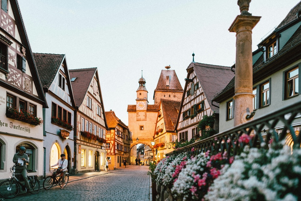 Rothenburg ob der Tauber, Camperroutes door Duitsland
