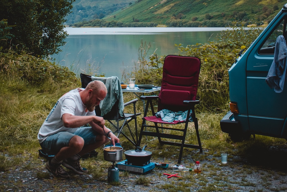 buiten koken camper wales