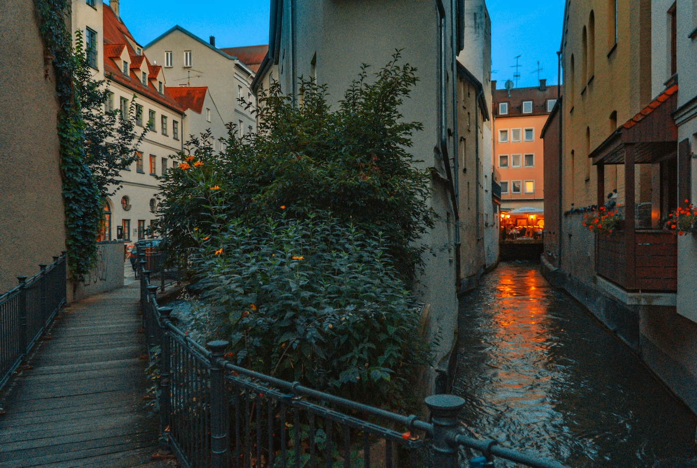 Straatje in Augsburg