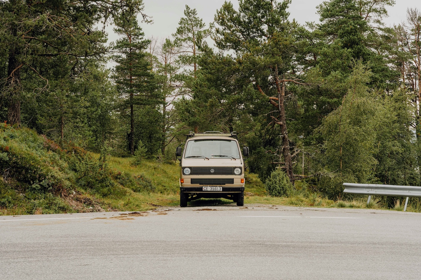 camperbusje in Duitsland langs weg