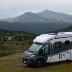 camper op de camping in Rondane